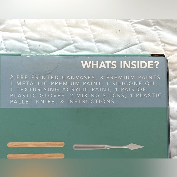 Premium Abstract Pour Paint Kit – Includes 2 Canvases & All Supplies, Unopened - Picture 6 of 9